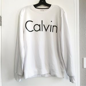 Calvin Klein sweatshirt crew neck white